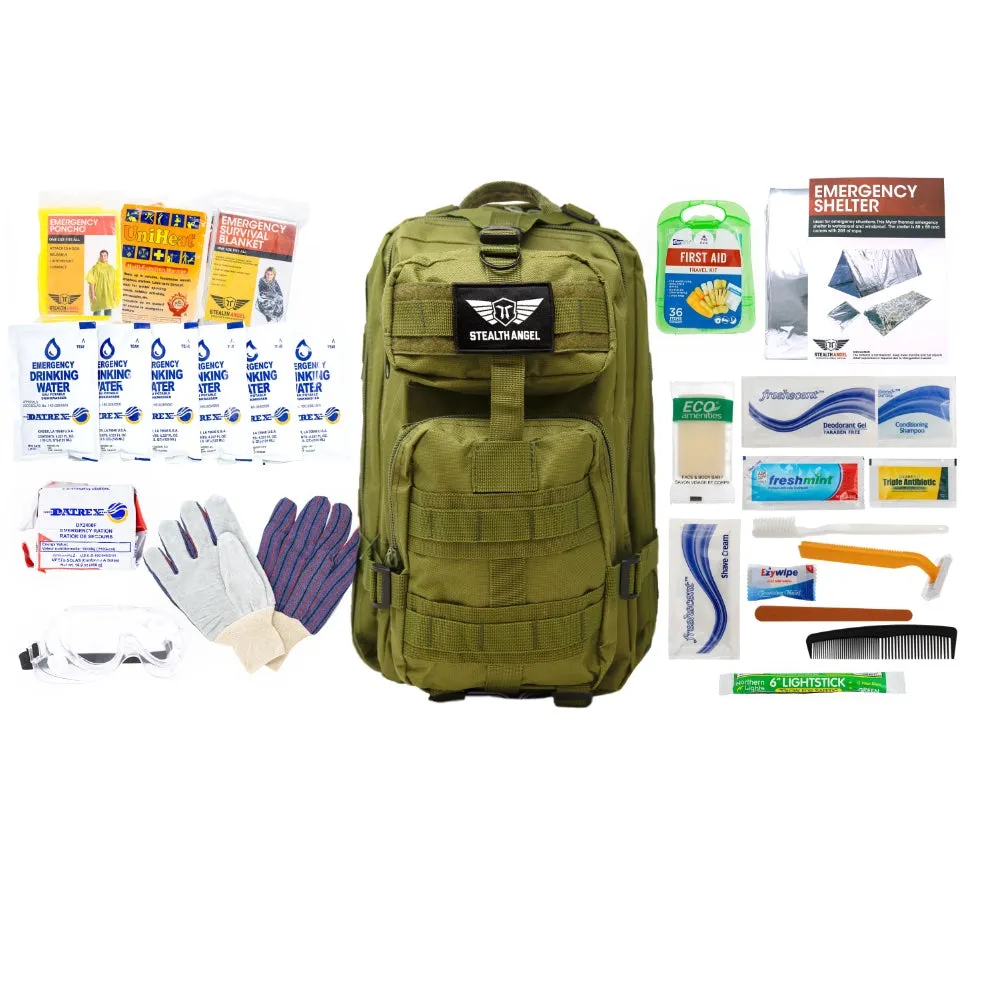 1 Person Base Emergency Kit / Survival Bag (72 Hours) Stealth Angel Survival