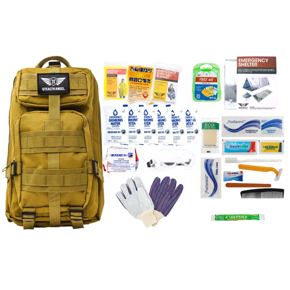 1 Person Base Emergency Kit / Survival Bag (72 Hours) Stealth Angel Survival