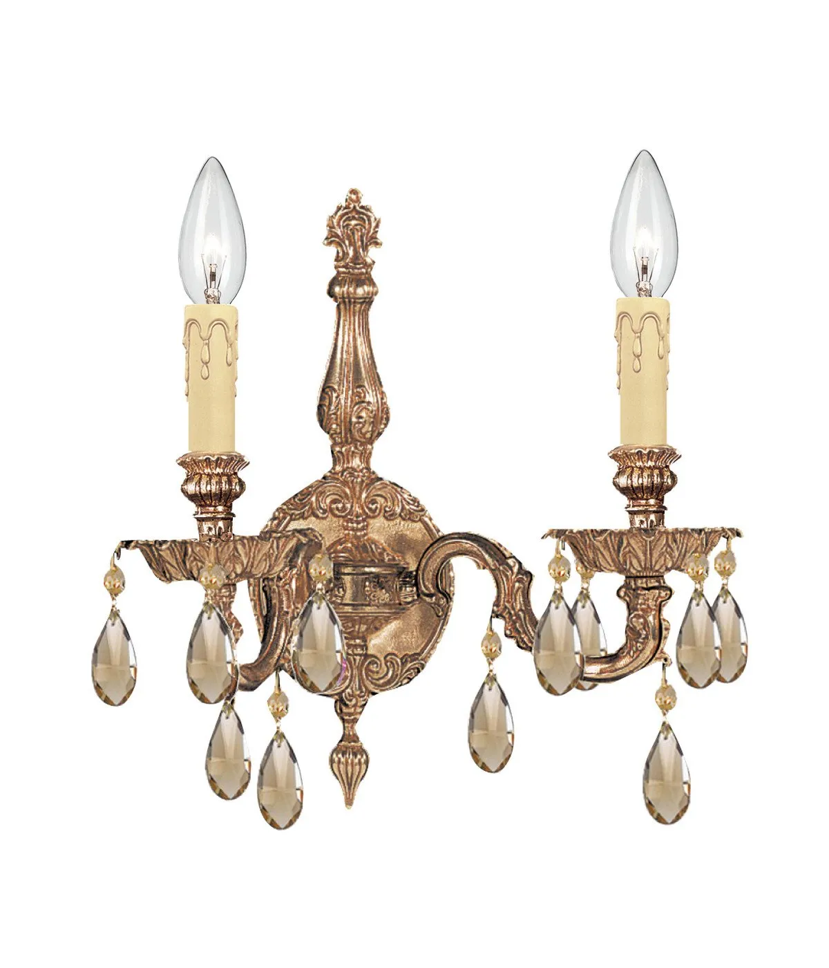 2 Light Olde Brass Traditional Sconce - C193-2502-OB-GTS