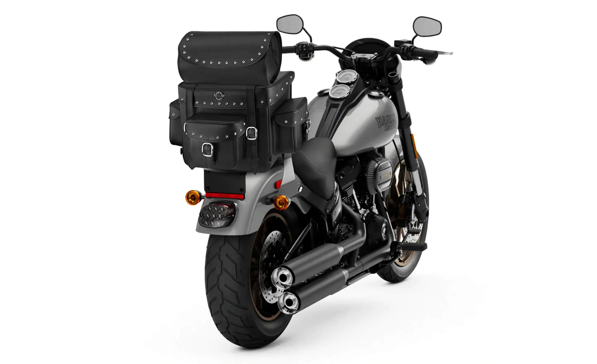 35L - Revival Series XL Studded Motorcycle Sissy Bar Bag