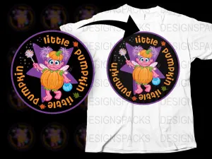 Abby Cadabby Halloween Little Pumpkin Sesame Street Design Png Digital Download