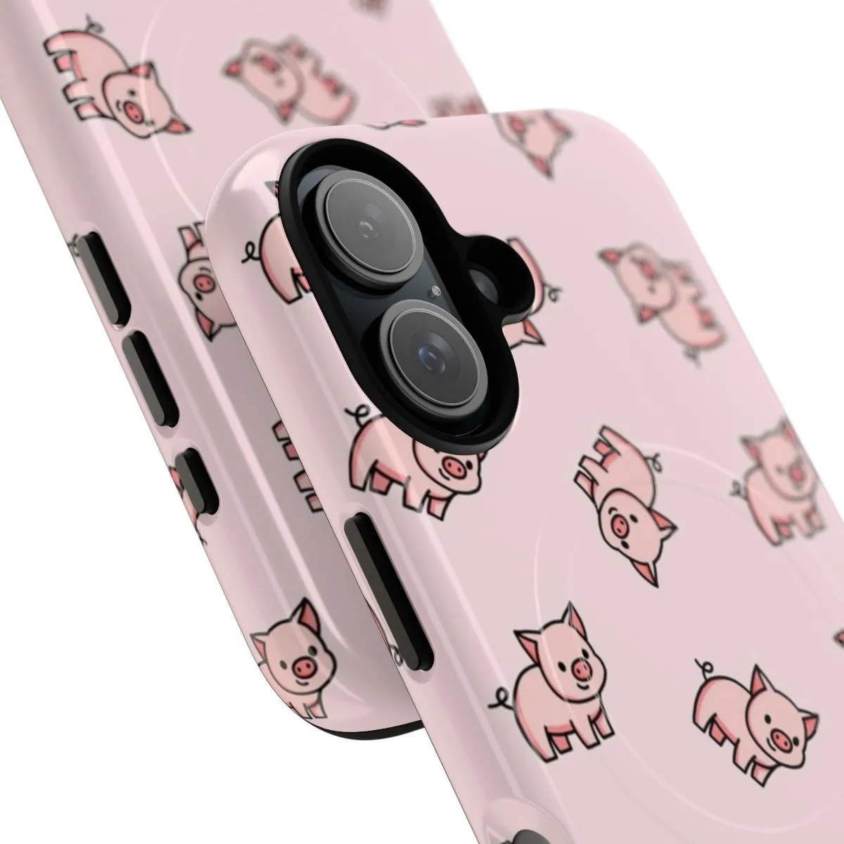 Adorable Pig-Themed Magnetic Tough Phone Cases