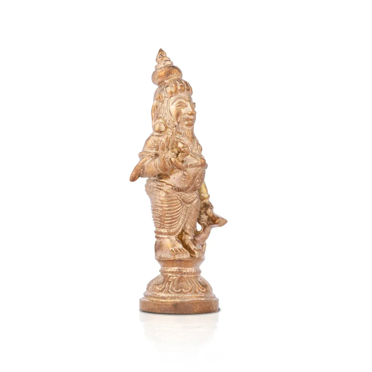 Agathiyar Murti - 3 x 1.5 Inches | Panchaloha Idol/ Agastya Idol for Pooja/ 110 Gms Approx