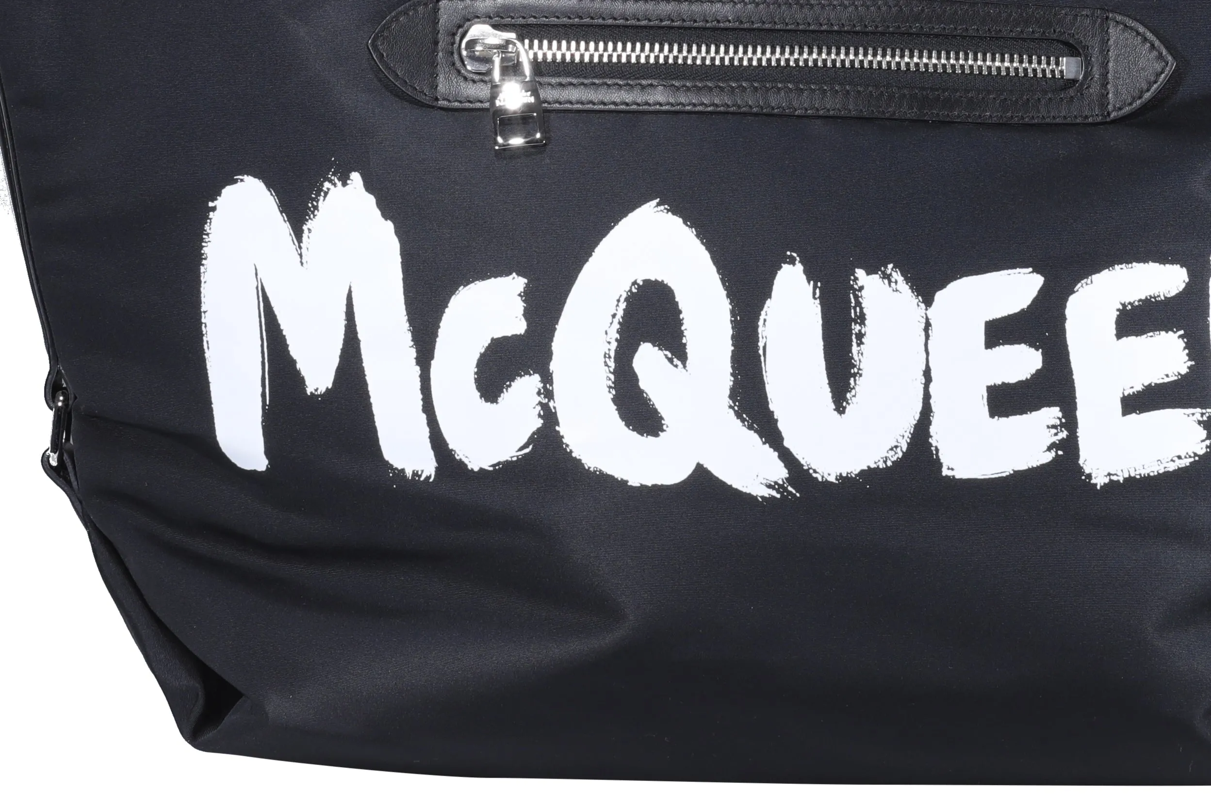 Alexander McQueen Logo Printed The Bundle Tote Bag