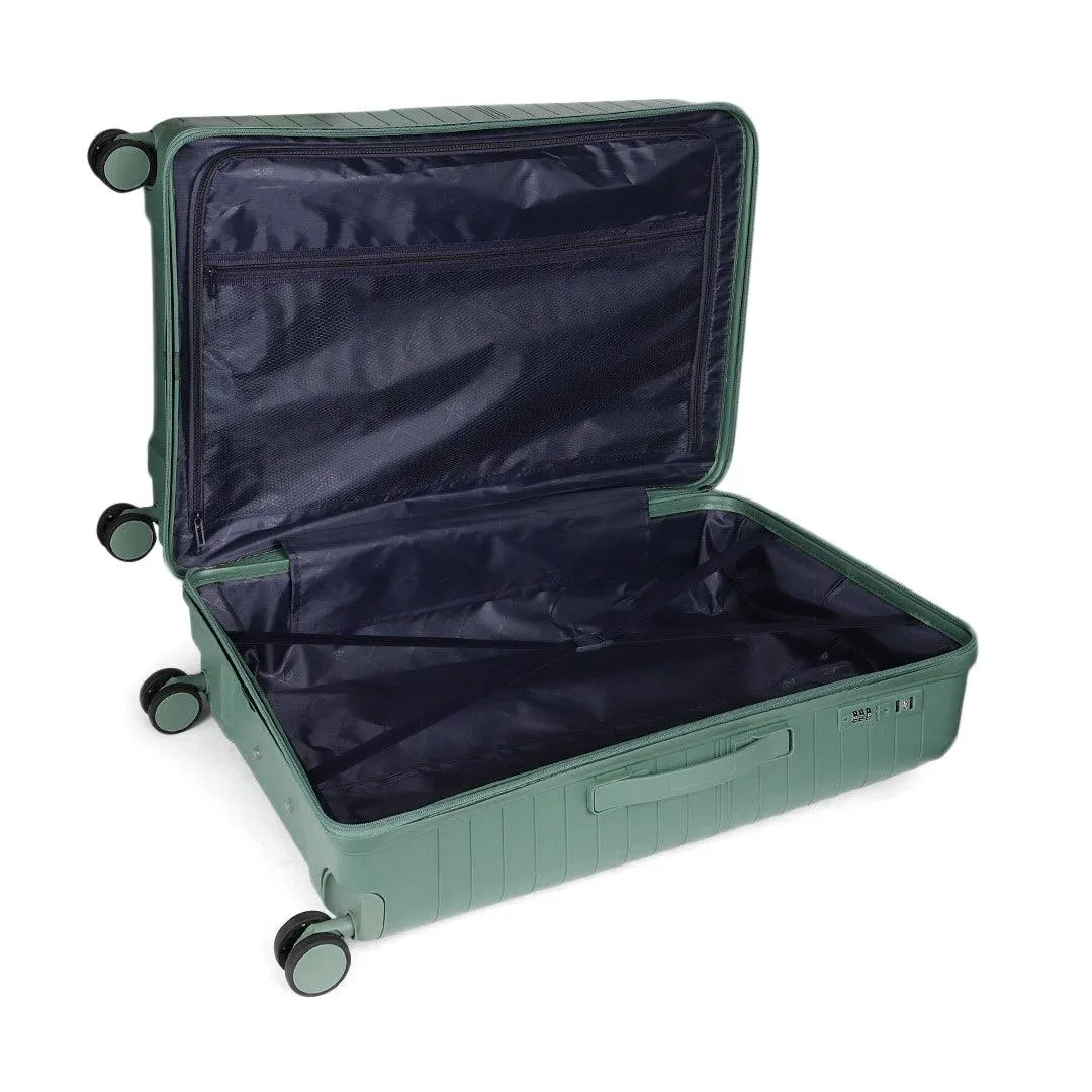 American Flyer Luggage Bag 24 Inch Check-in Luggage Trolly - Dark Green