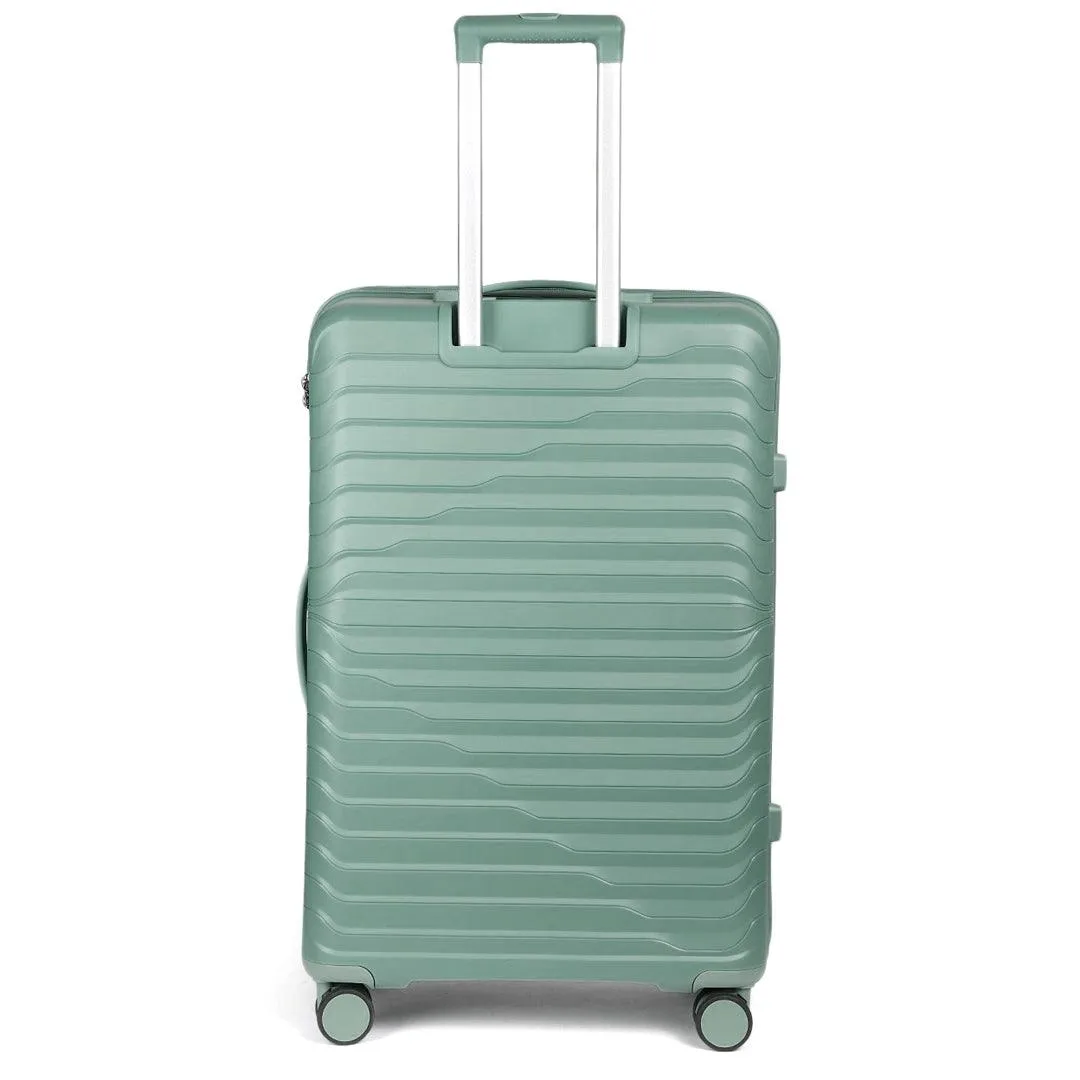 American Flyer Luggage Bag 24 Inch Check-in Luggage Trolly - Dark Green