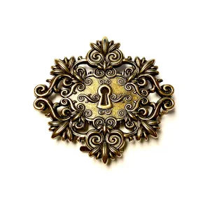 Antique Brass Decorative Ornate Buckle