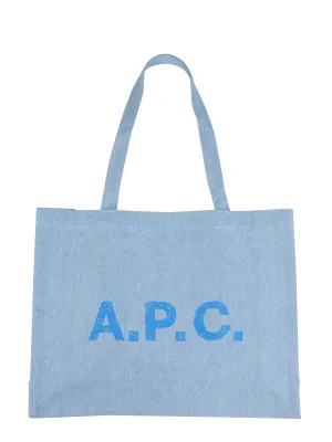 A.P.C. Logo Printed Diane Shopping Bag