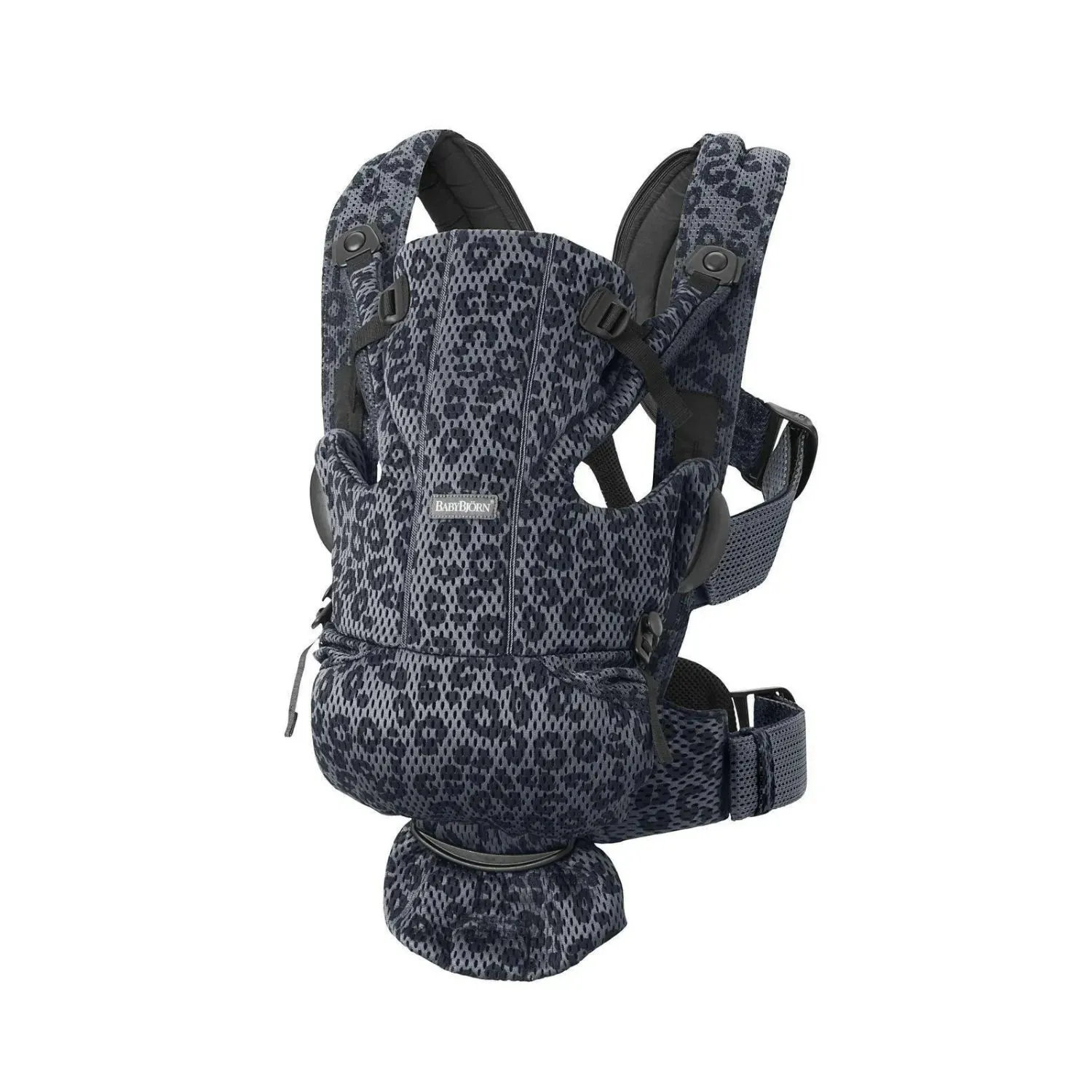 Baby Carrier Free Anthracite Leopard 3D Mesh