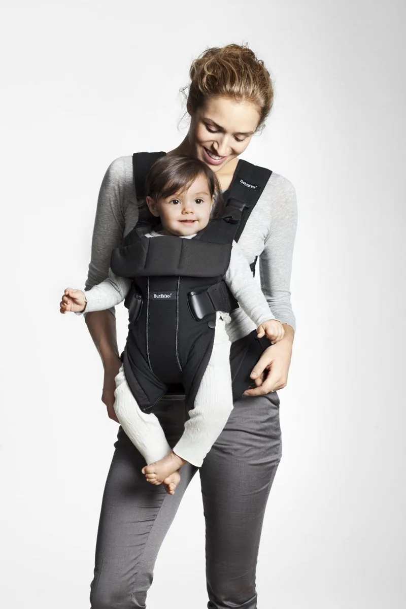 BabyBjorn Baby Carrier One - Black/Blue Lines