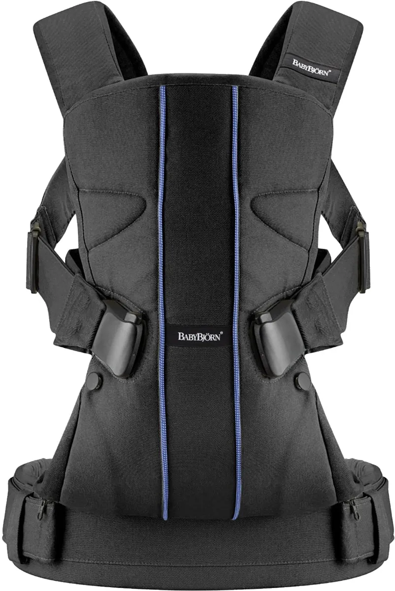 BabyBjorn Baby Carrier One - Black/Blue Lines