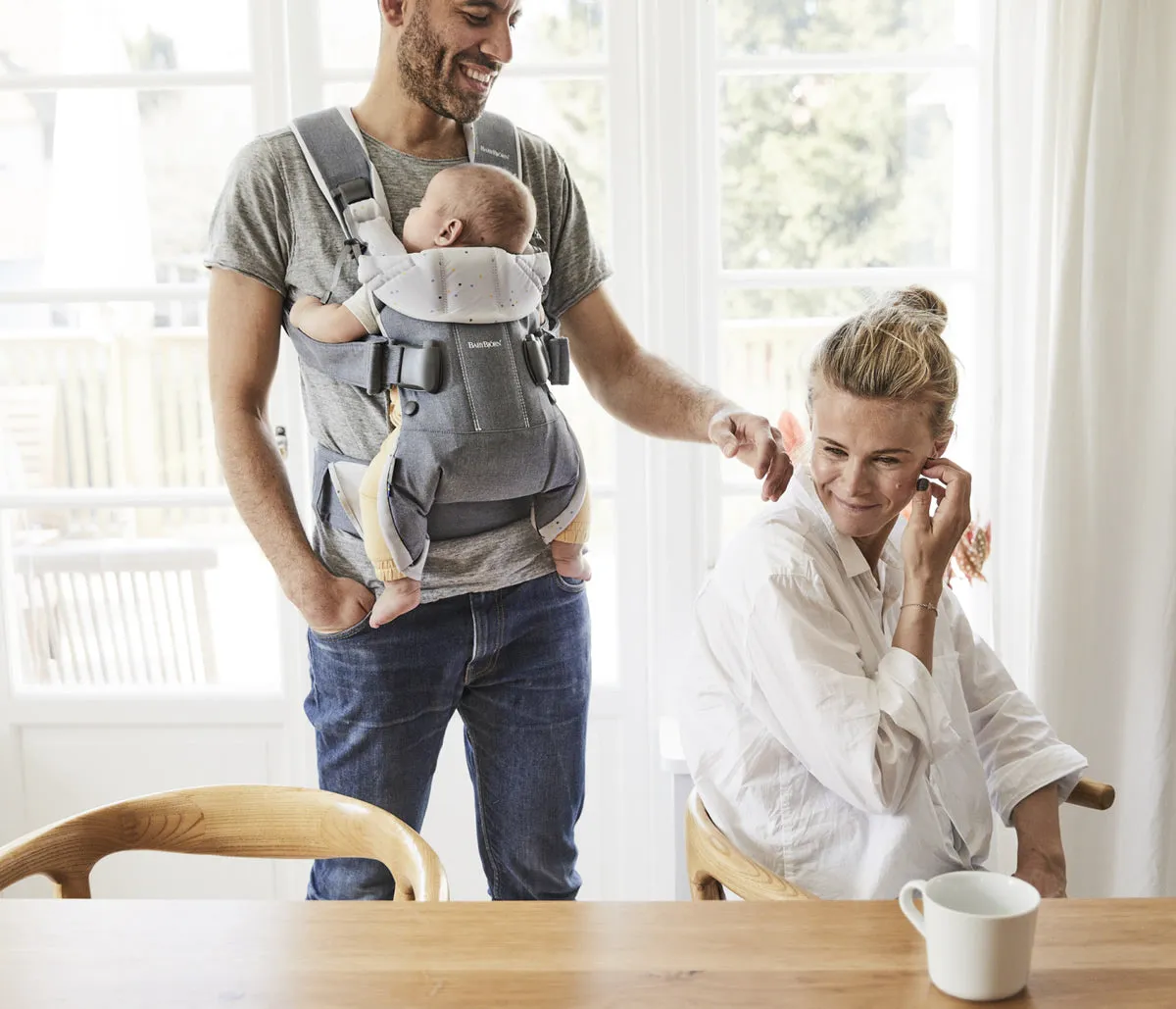 BabyBjorn Baby Carrier One - Denim Blue/Blue Sprinkles