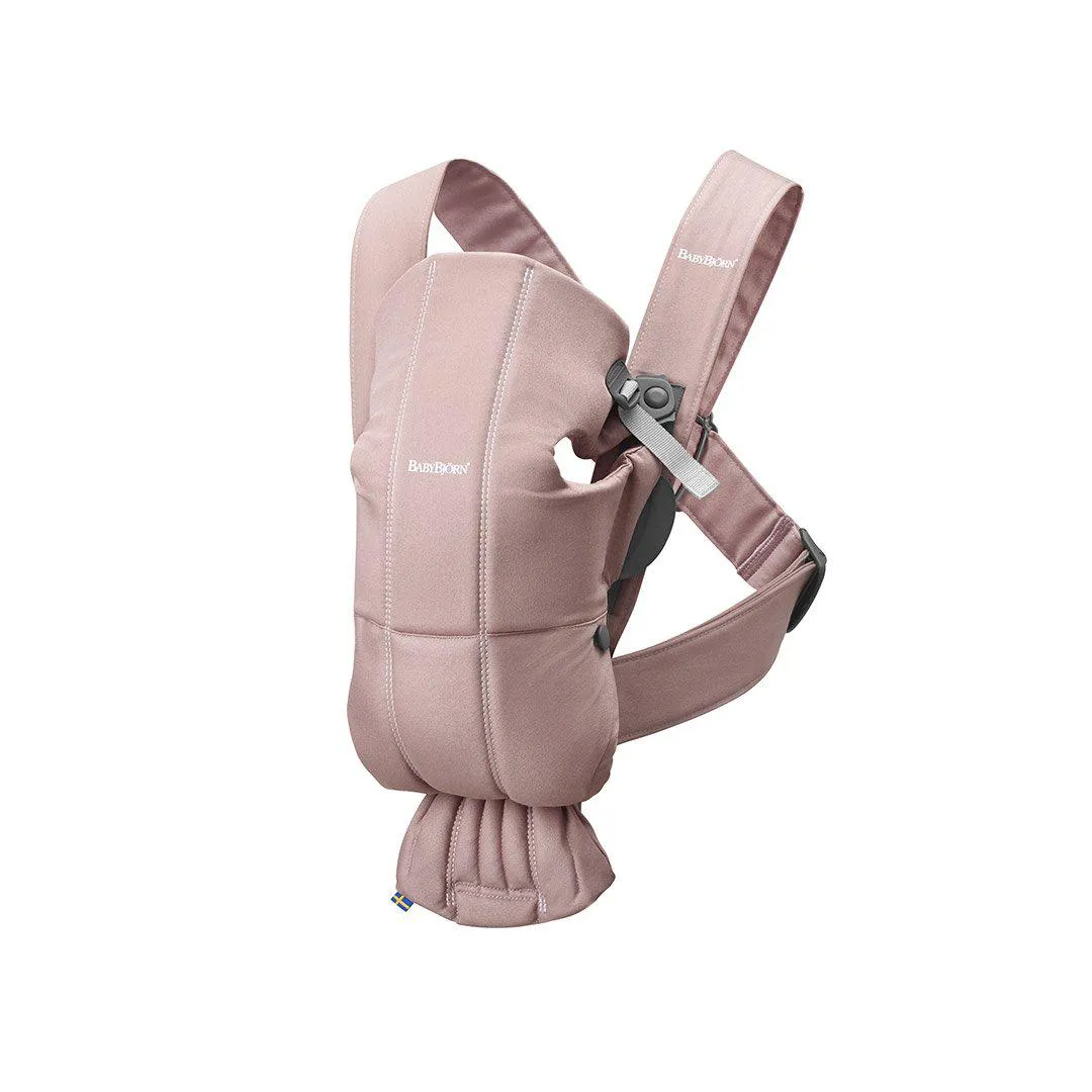 BabyBjorn Mini Woven Baby Carrier - Dusty Pink