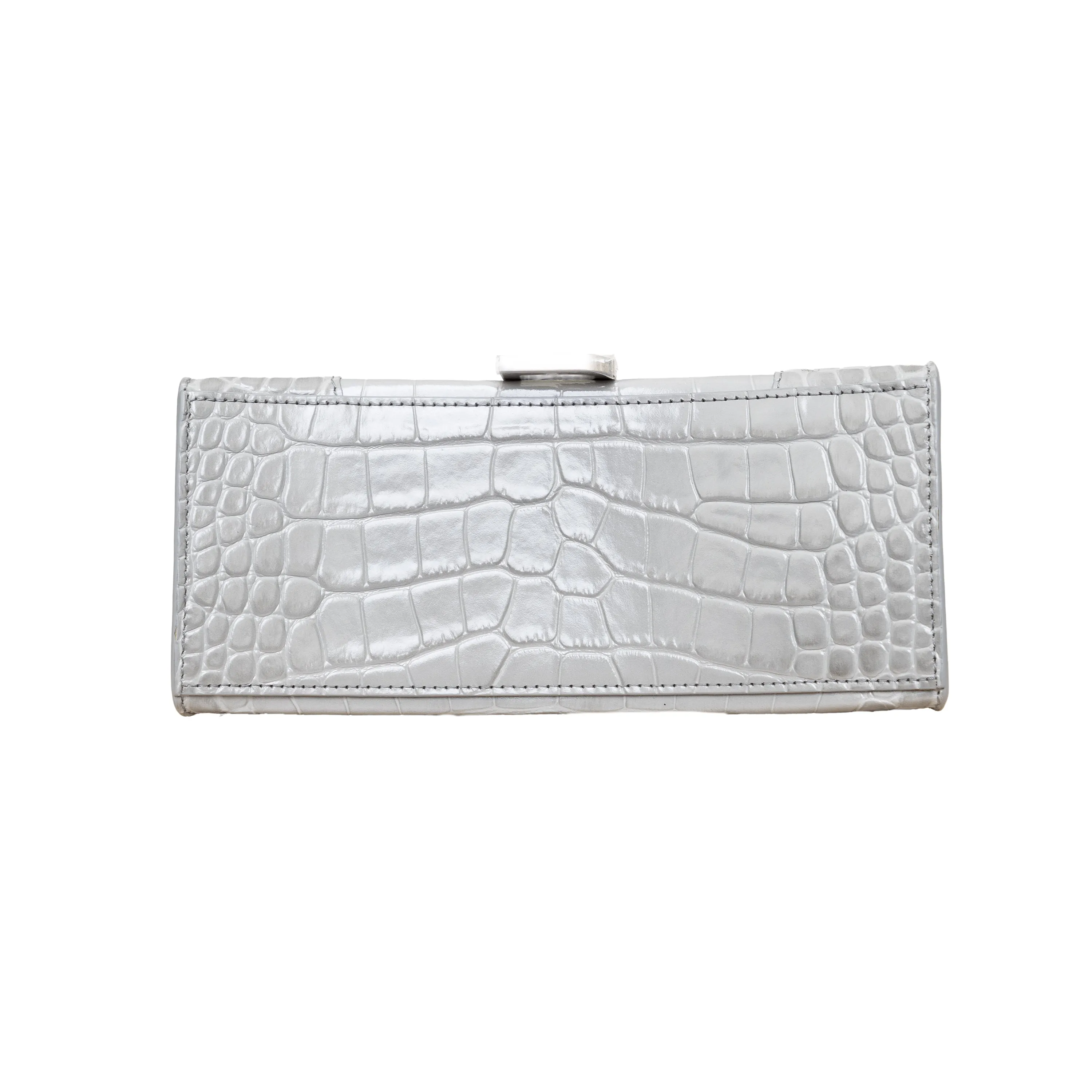 Balenciaga Crocodile Embossed Hourglass Bag - '20s