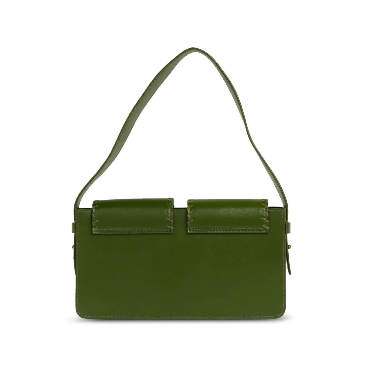 Basta- Double Flap Vegan Cactus Leather Shoulder Bag