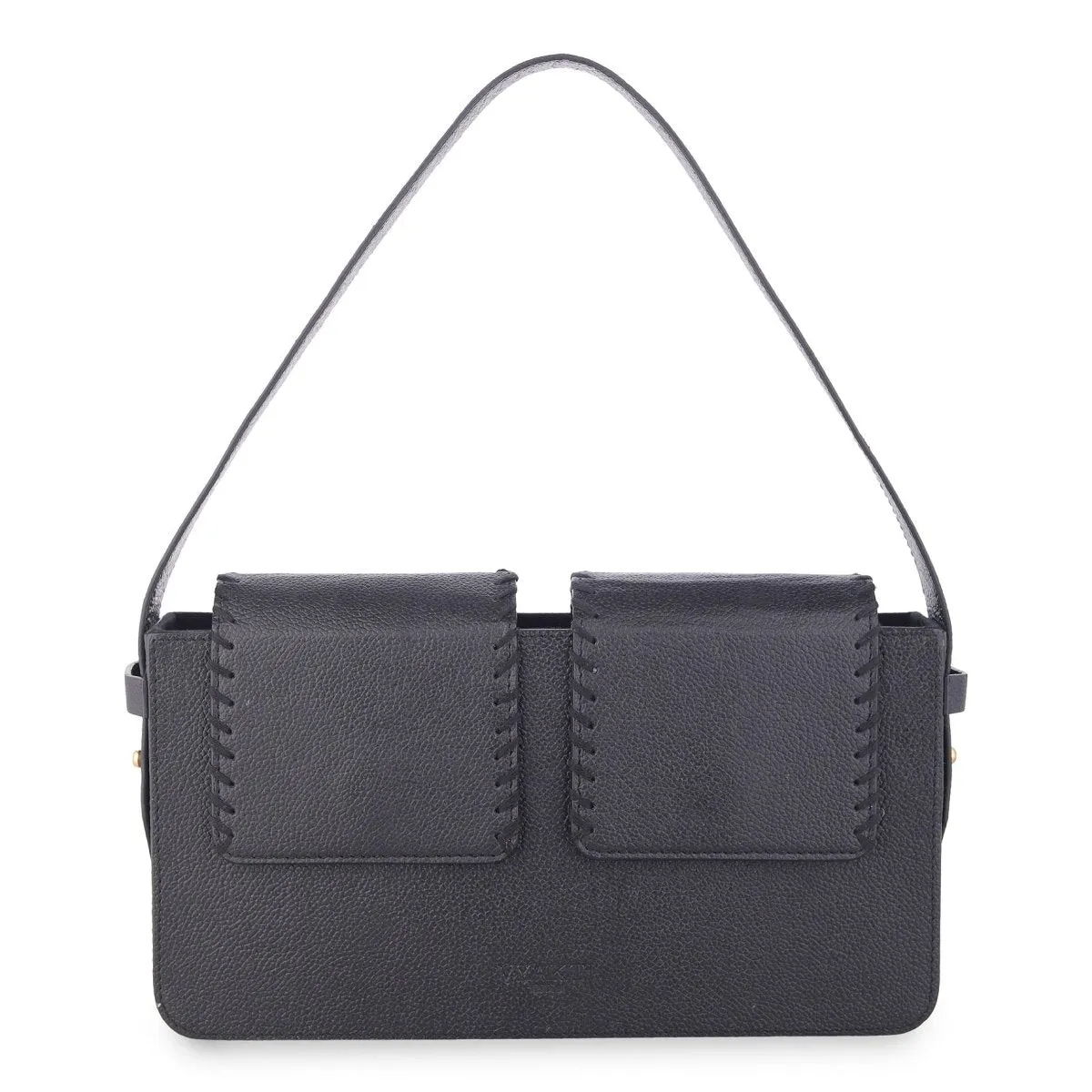 Basta- Double Flap Vegan Cactus Leather Shoulder Bag