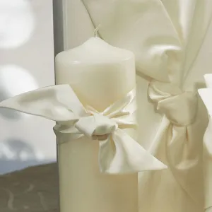 Beverly Clark Tie the Knot Collection Unity Candle White