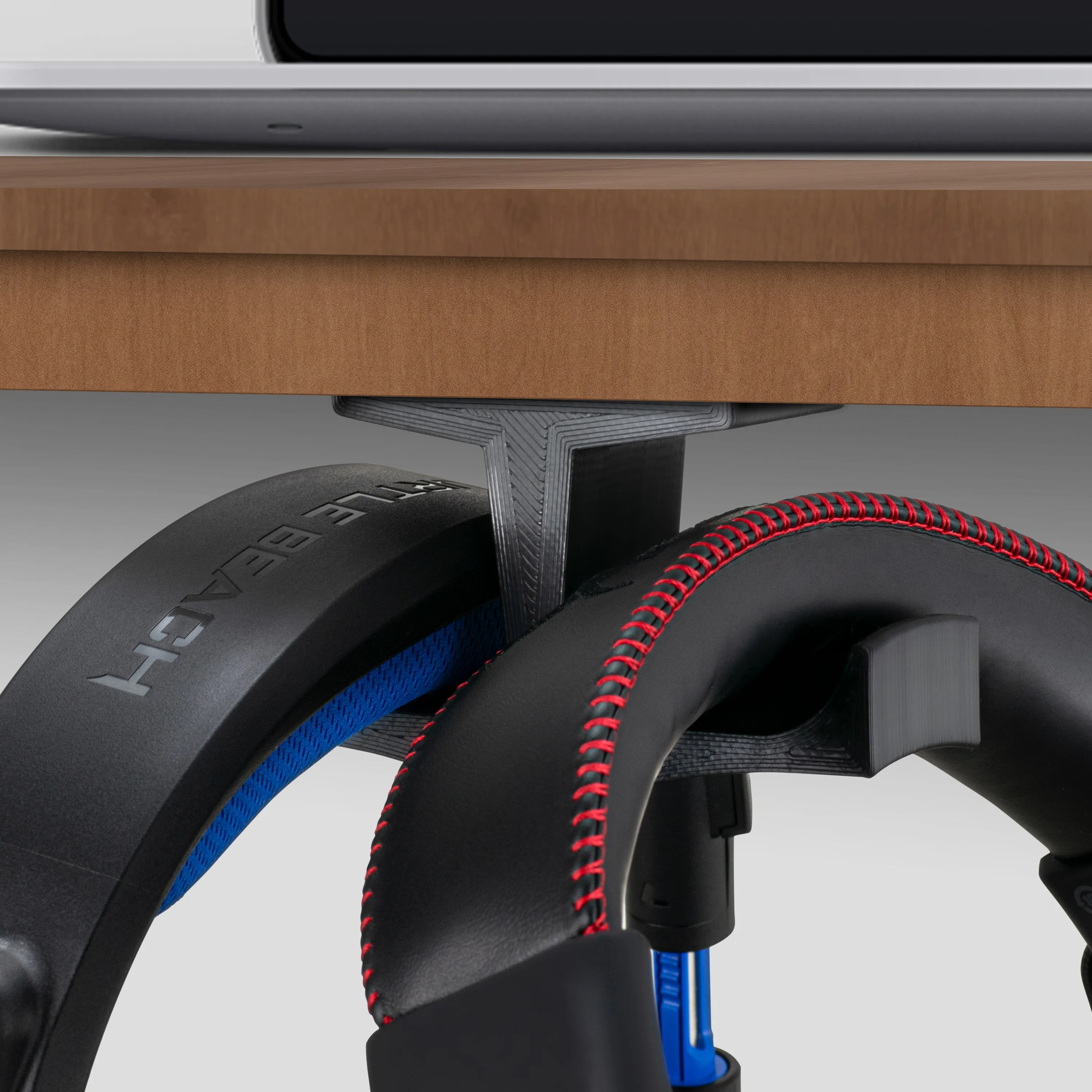 BigT Under Desk Dual Headphone Hanger Stand