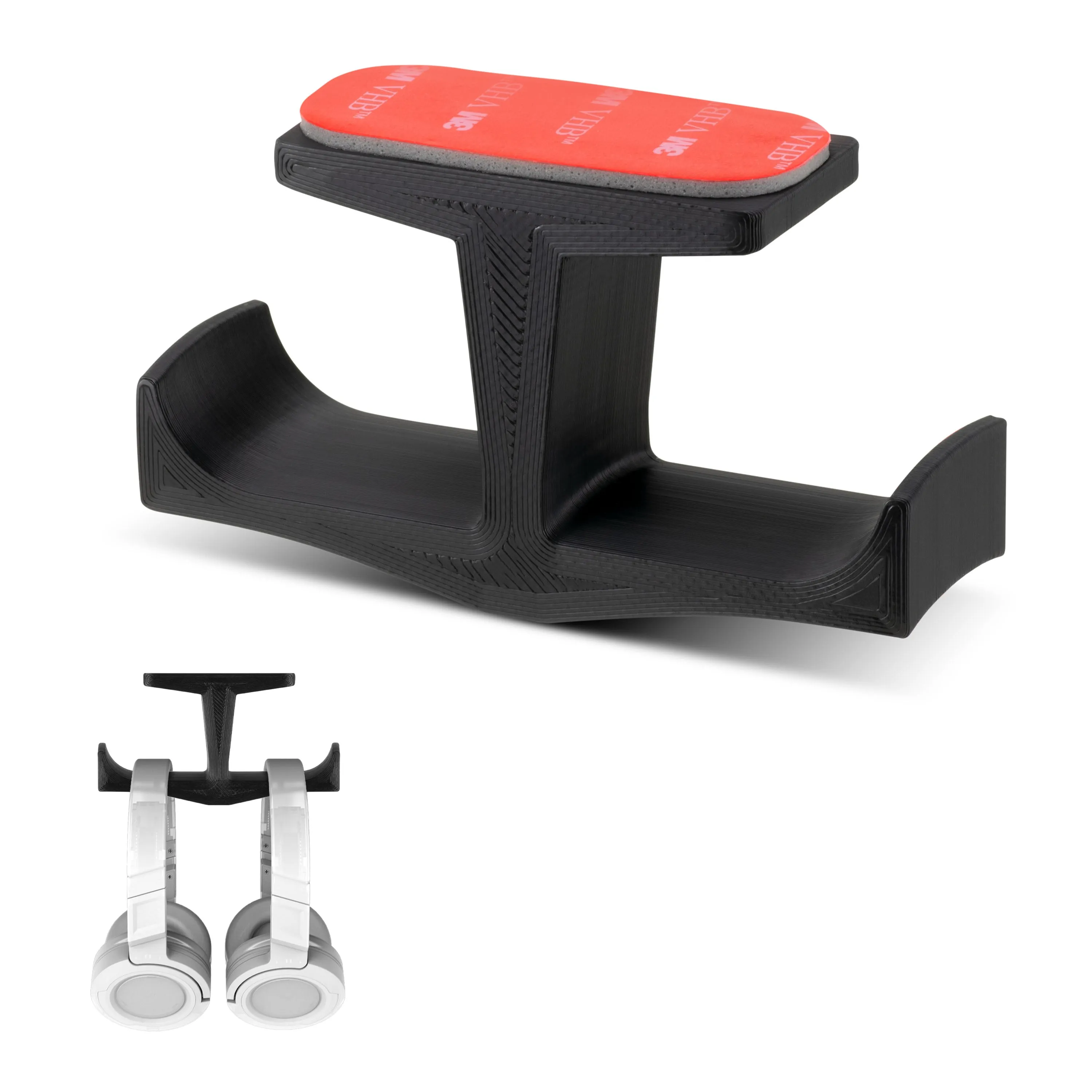 BigT Under Desk Dual Headphone Hanger Stand