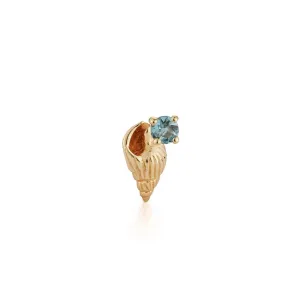 Bitsy Ursula Stud with Aquamarine - Open