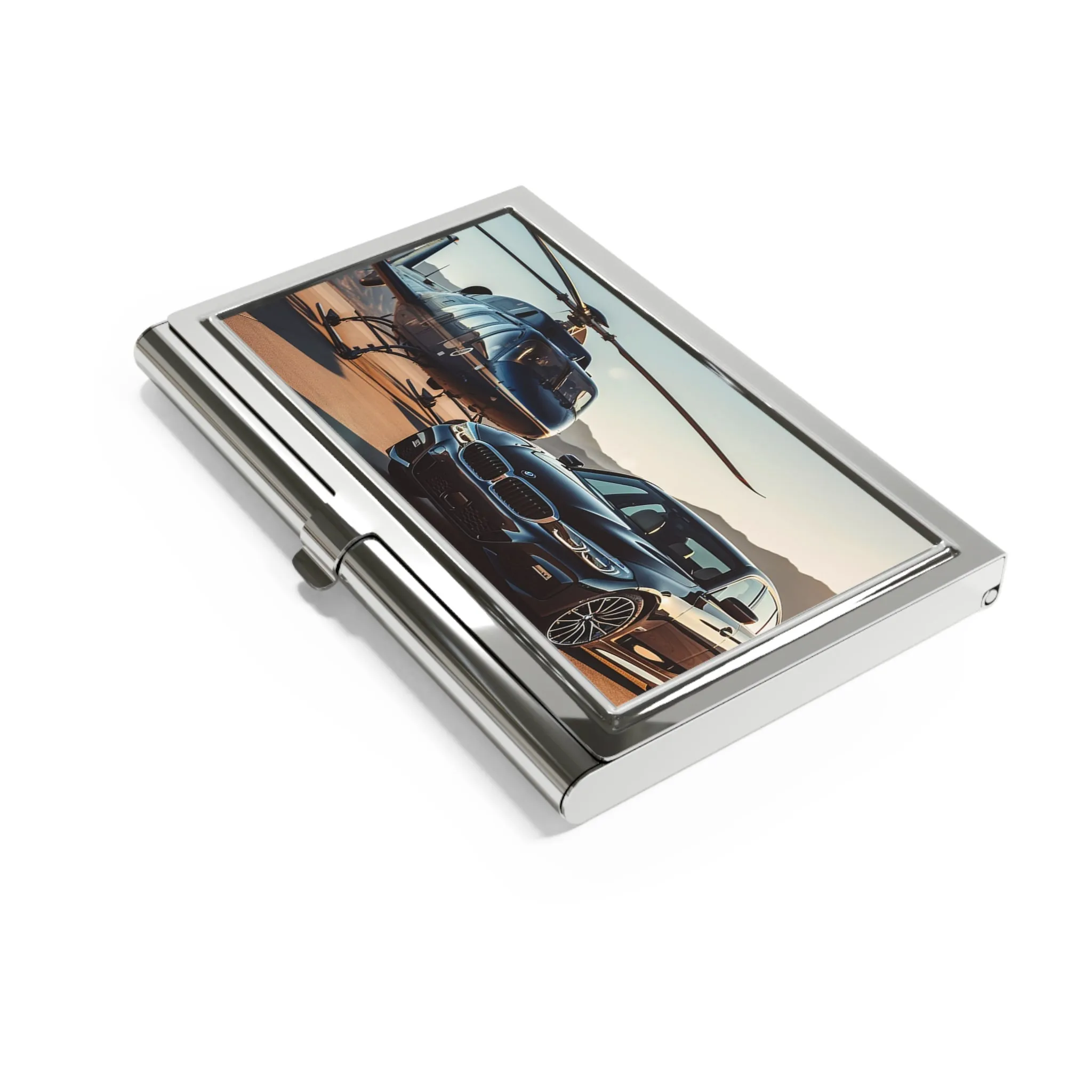 BMW at Helicopter Hanger Business Card Holder