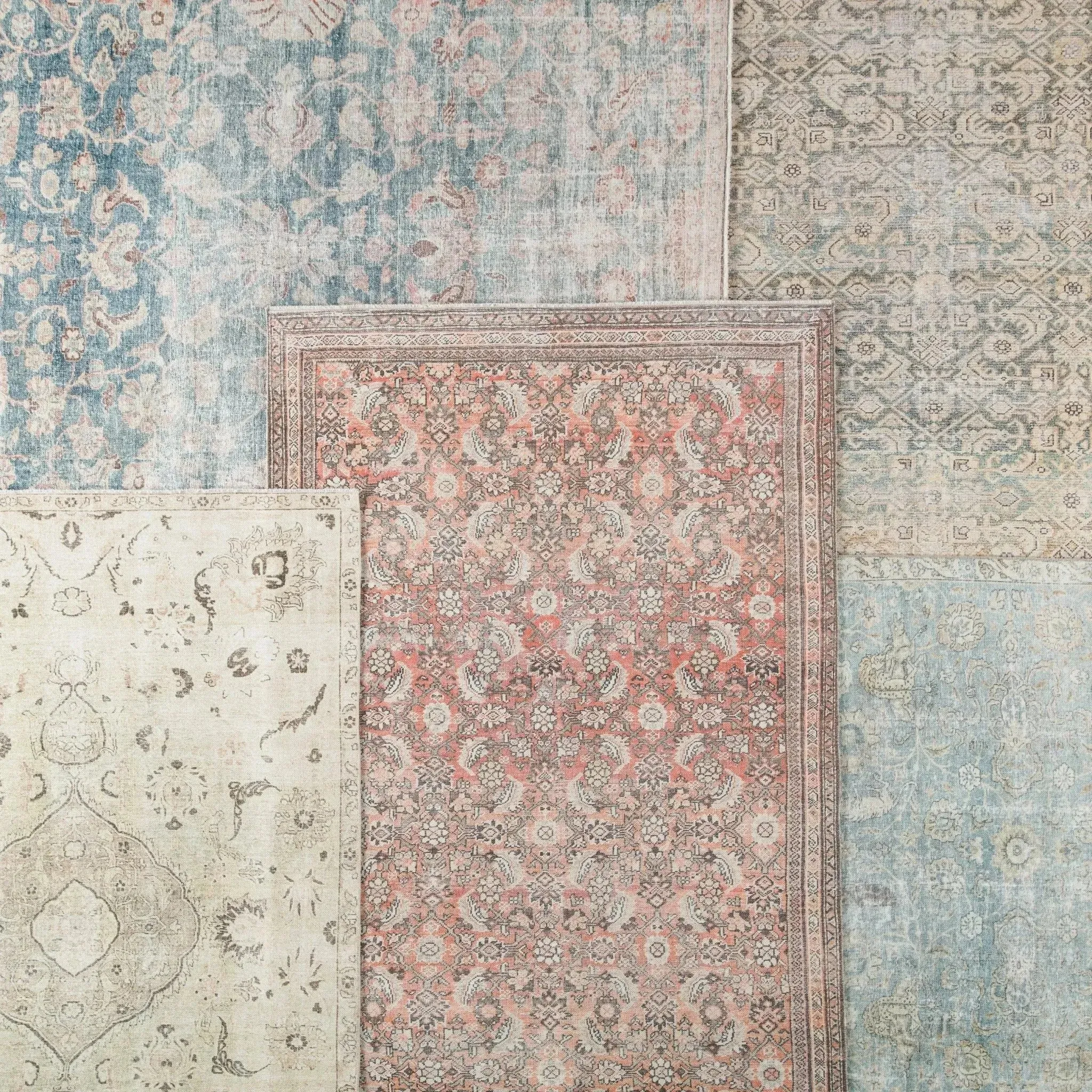 Boheme BOHO8 Dark Teal/Rust Rug