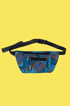 Bosomtwi Blue African Print Bumbag