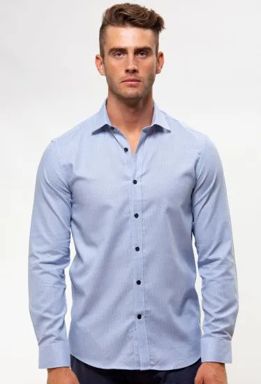 Brooksfield Luxe Textured Business Shirt 1540