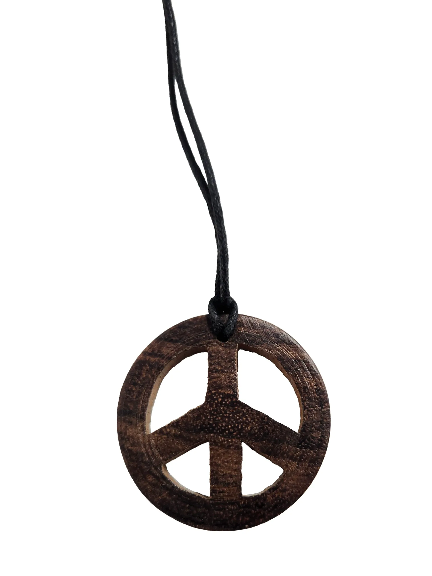 Bundle Wooden Peace Sign Long Necklace