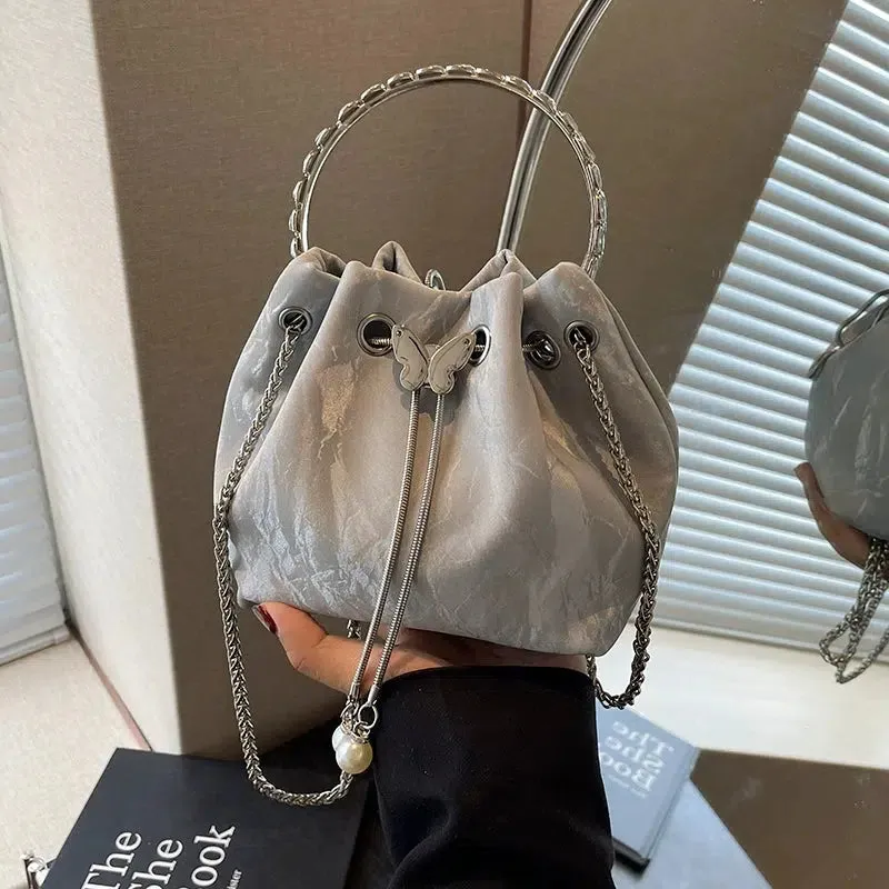 Butterfly Accent Bucket Bag