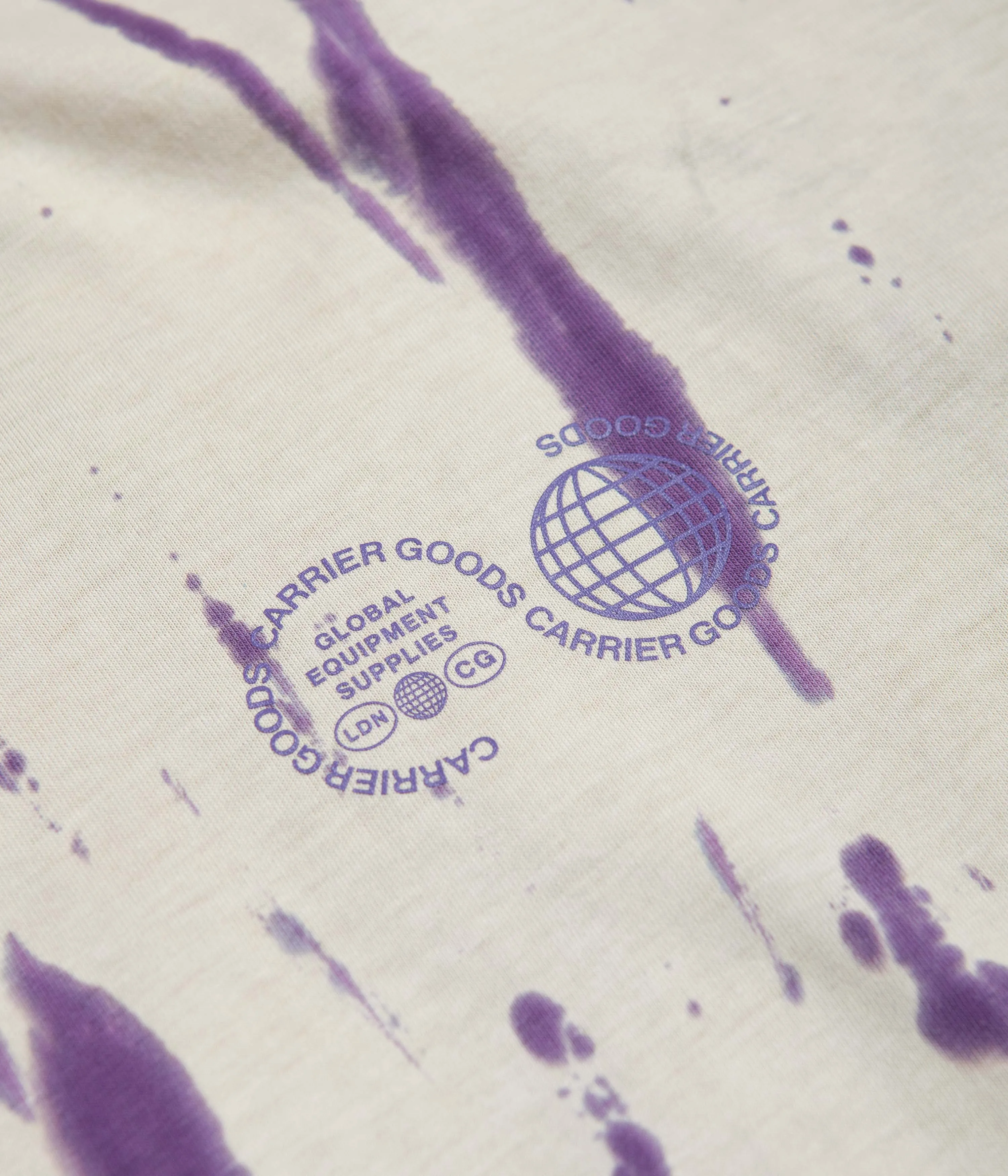 Carrier Goods Tie Dye Tech Long Sleeve T-Shirt - Purple