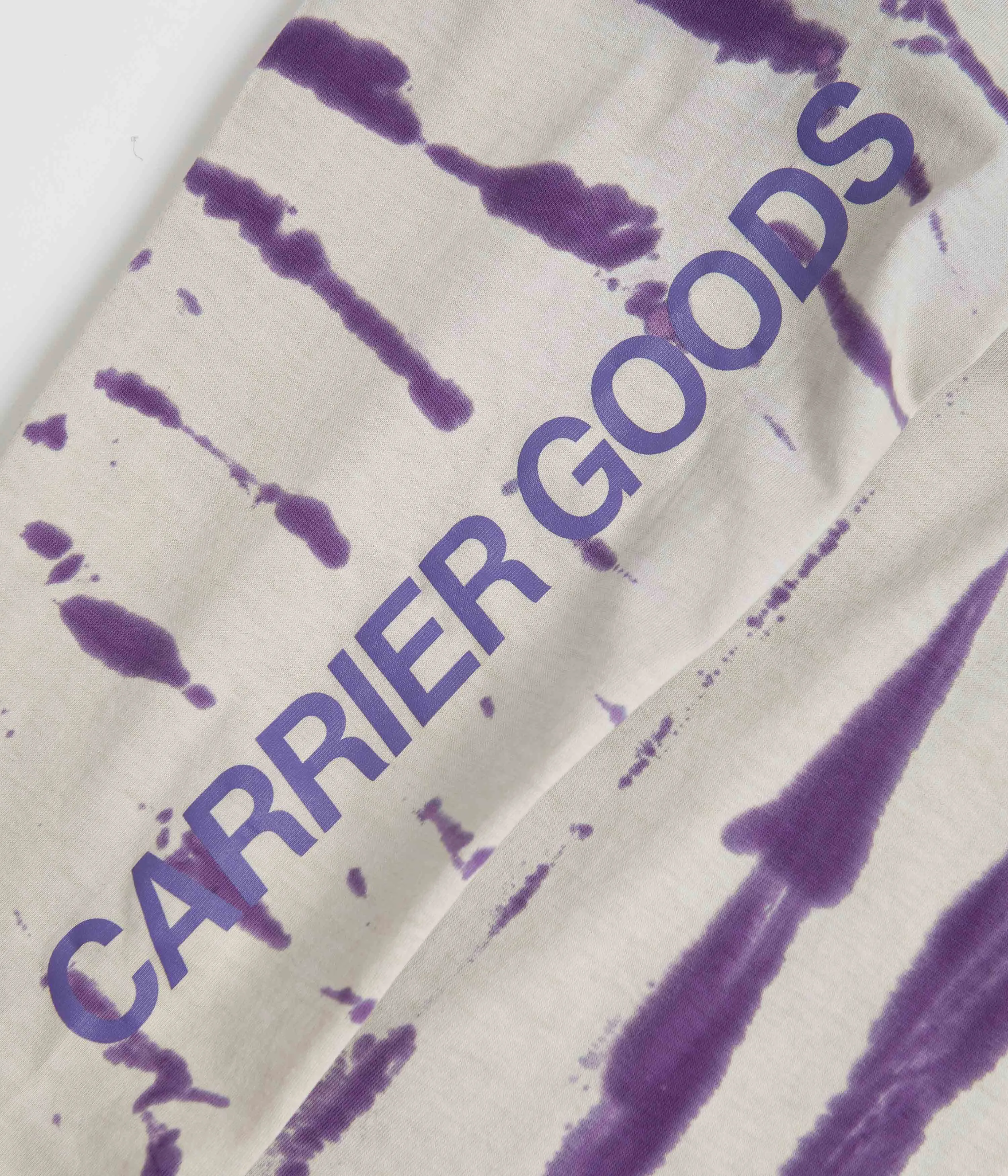 Carrier Goods Tie Dye Tech Long Sleeve T-Shirt - Purple