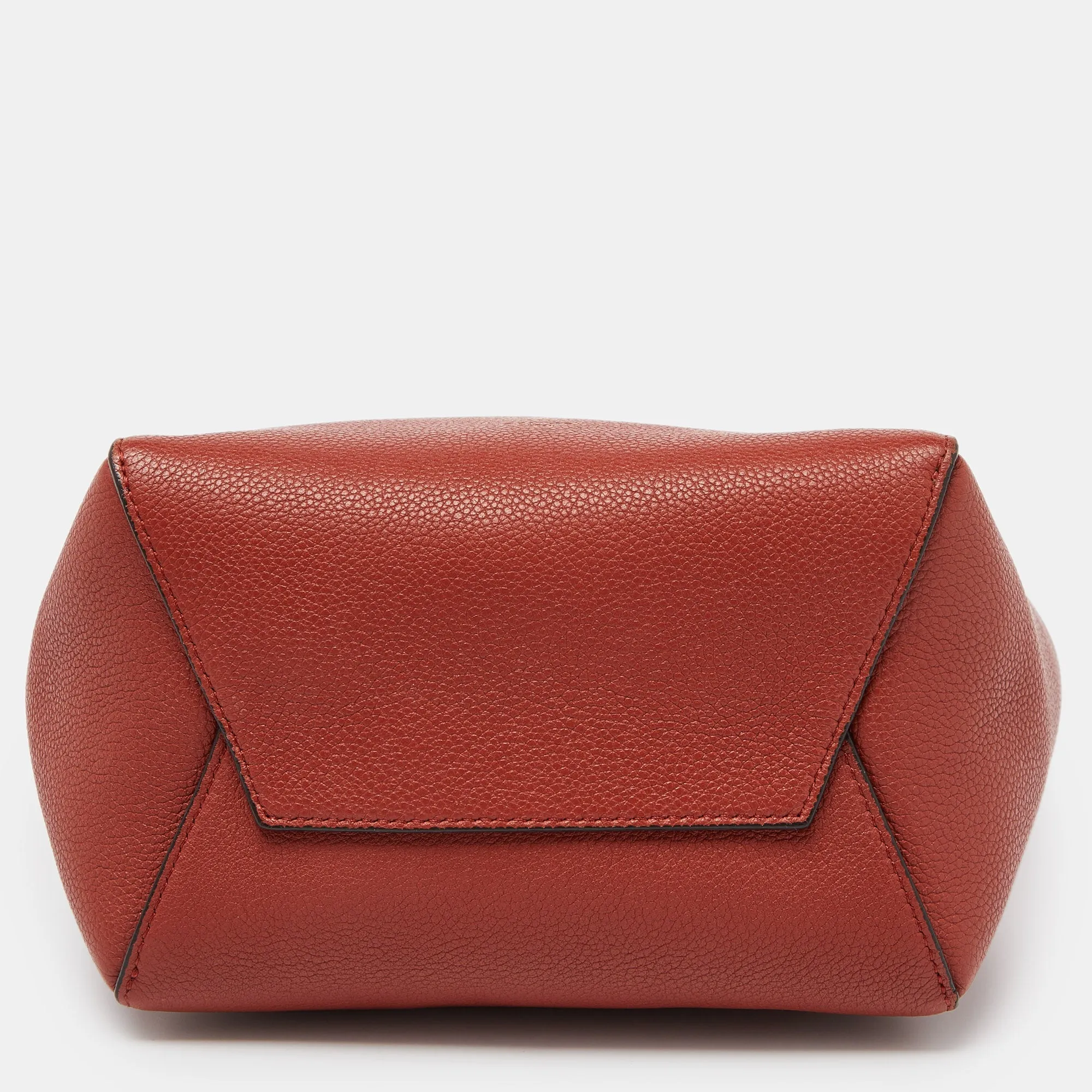 CELINE Brick Leather Small Sangle Bucket Bag