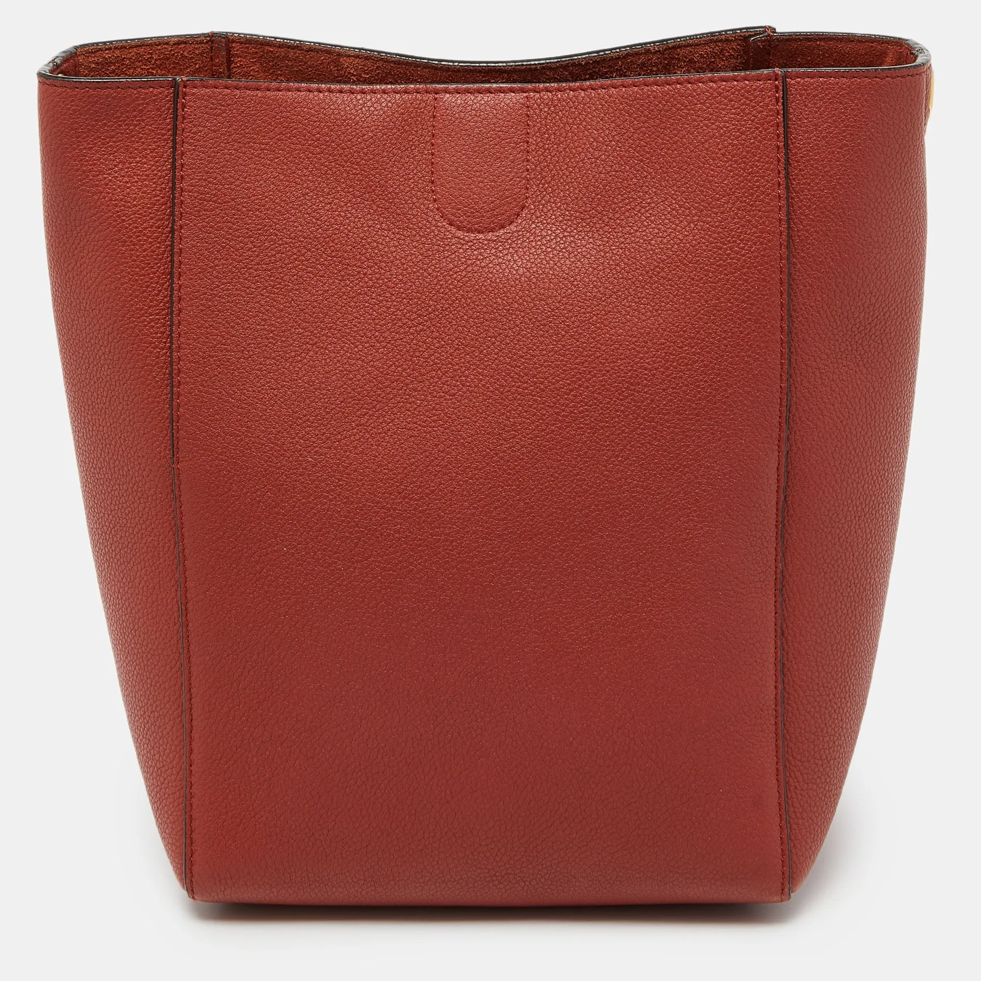 CELINE Brick Leather Small Sangle Bucket Bag