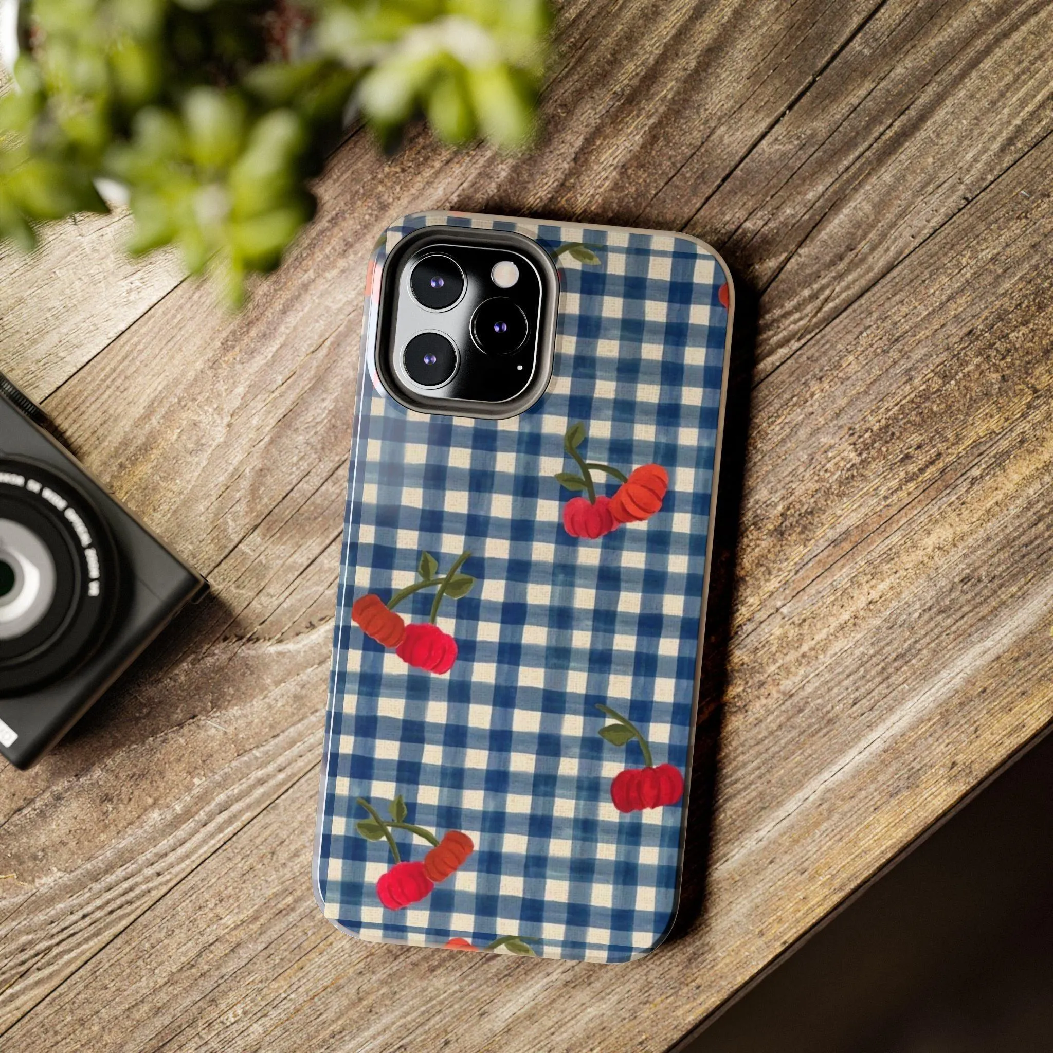 Charming Gingham Tough iPhone Cases