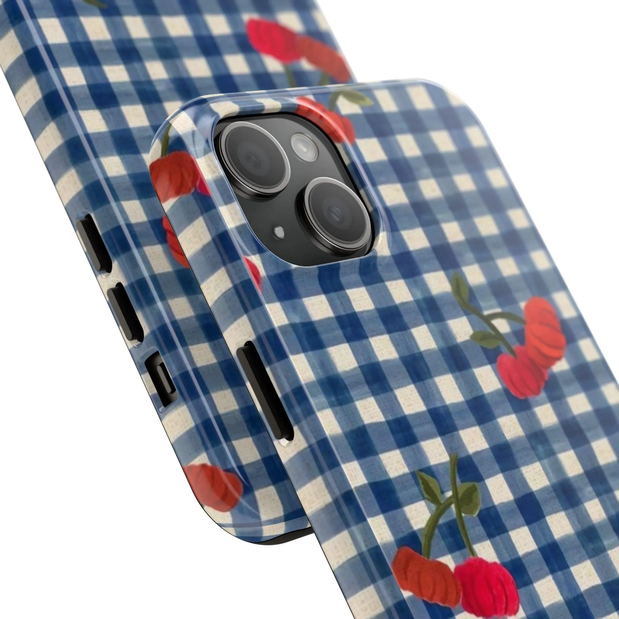 Charming Gingham Tough iPhone Cases