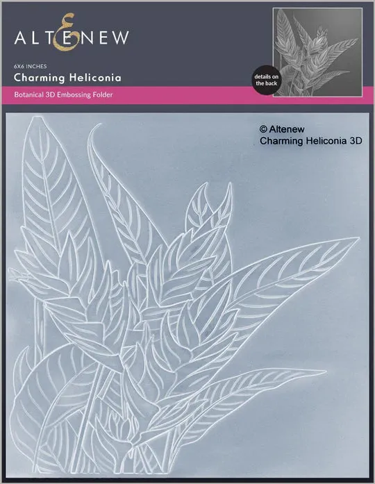 Charming Heliconia 3D Embossing Folder