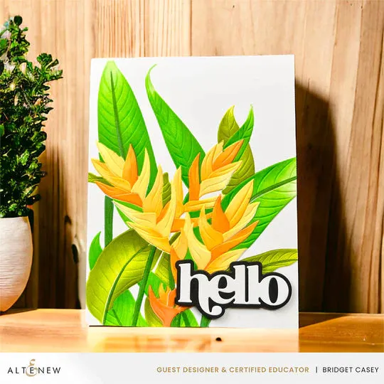 Charming Heliconia 3D Embossing Folder