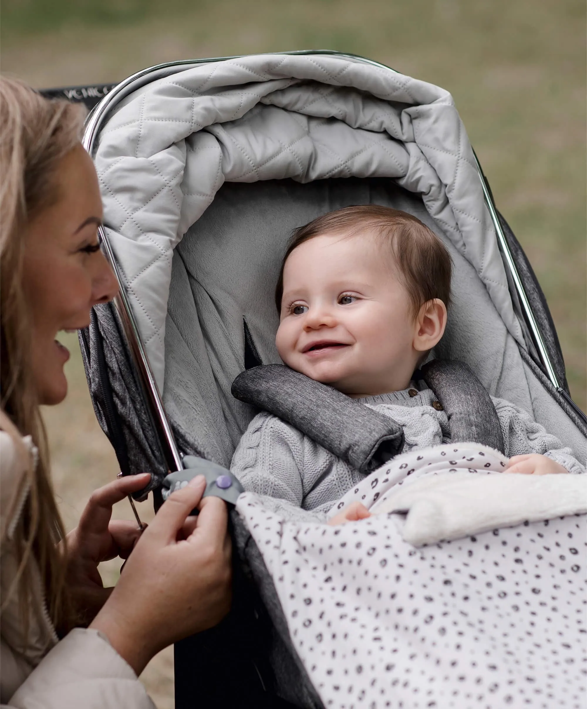 Cheeky Chompers Baby Travel Blanket - Leopard Spots