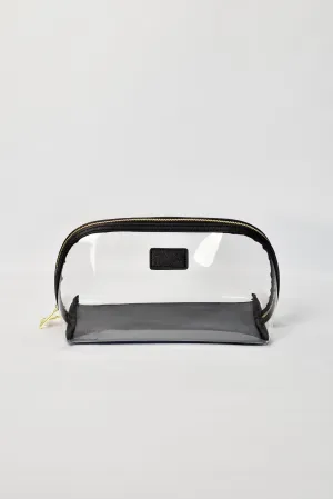 Clear Arc Makeup Bag Black - Small