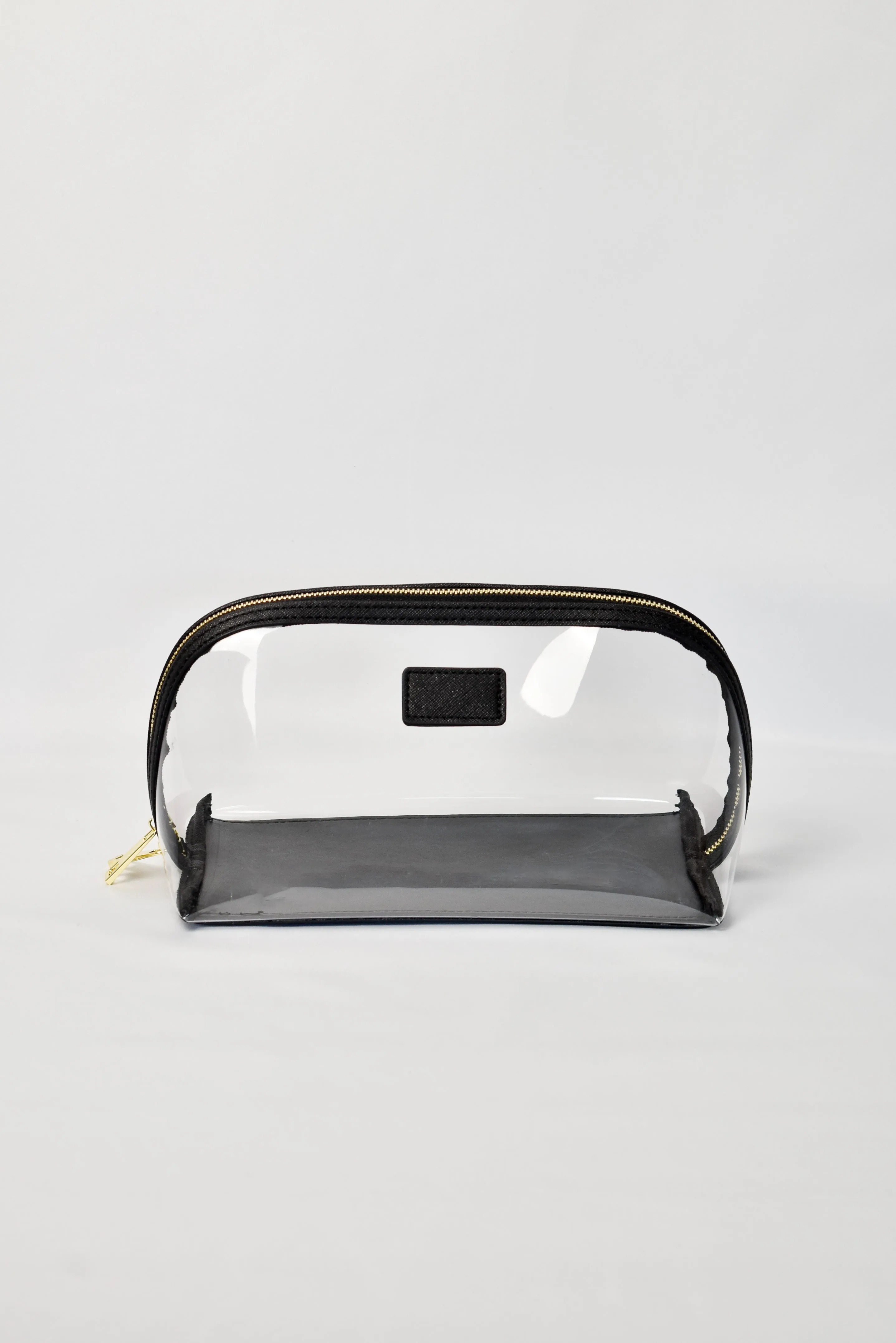 Clear Arc Makeup Bag Black - Small