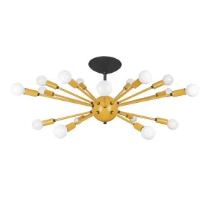 Color Elliptical Sputnik Flush Mount