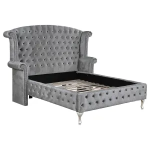 Deanna Bedroom Traditional Metallic Queen Bed