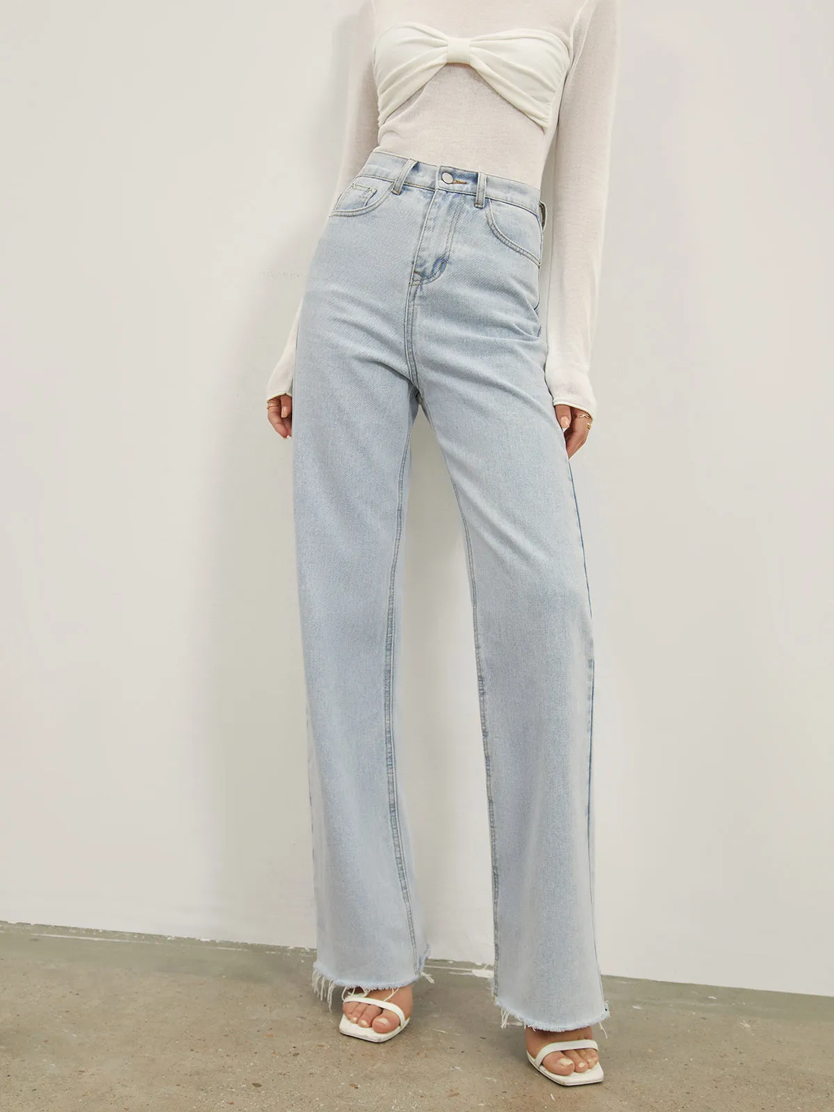 Denim Straight Graceful Leg Jeans