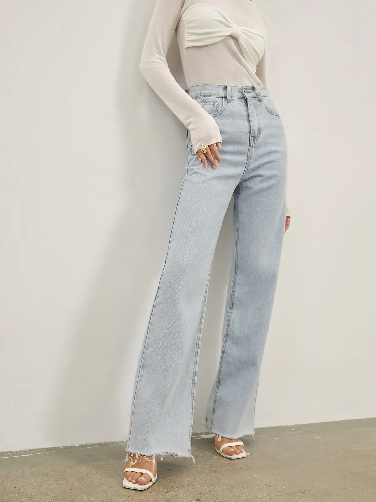 Denim Straight Graceful Leg Jeans