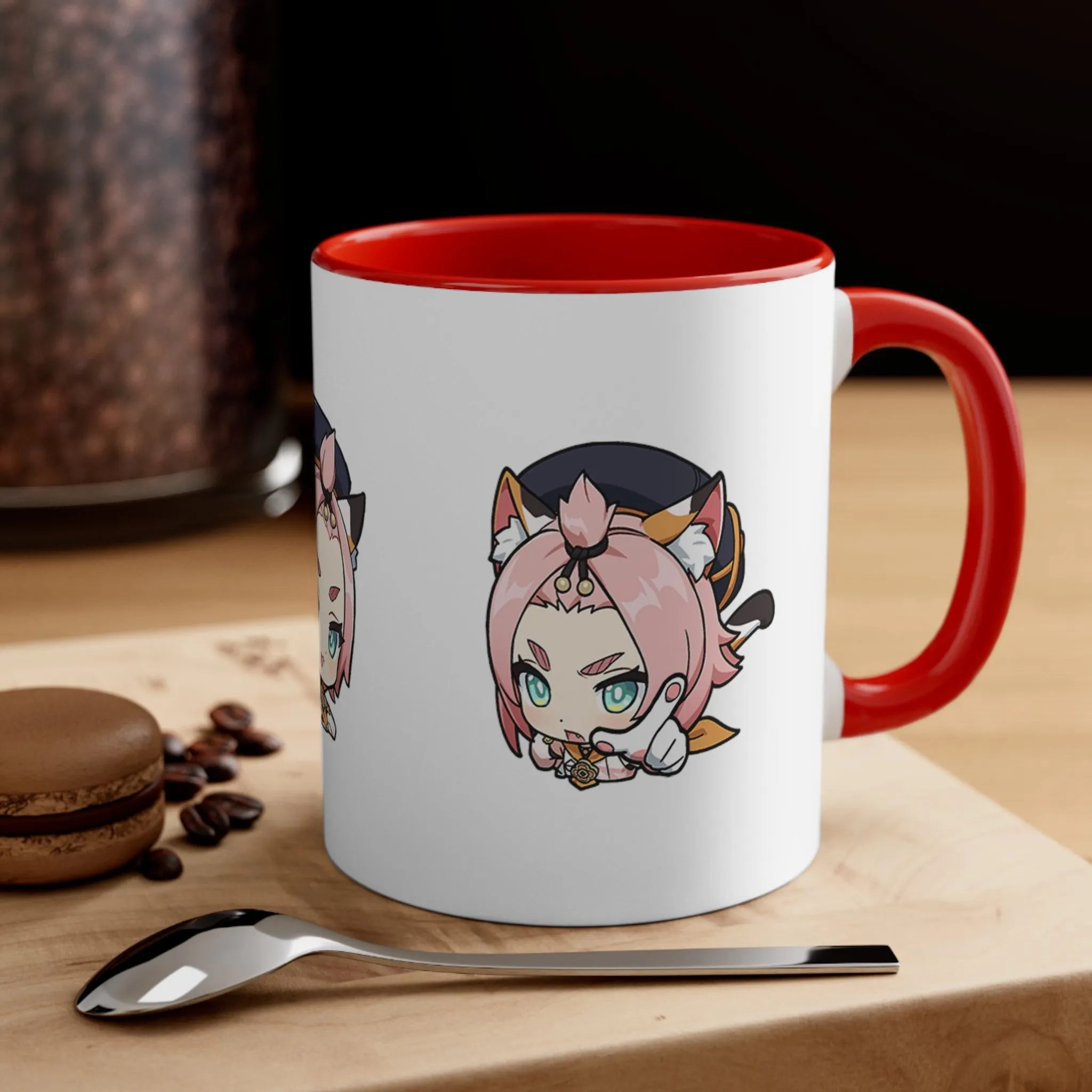 Diona Genshin Impact Accent Coffee Mug, 11oz Cups Mugs Cup Gift For Gamer Gifts Game Anime Fanart Fan Birthday Valentine's Christmas