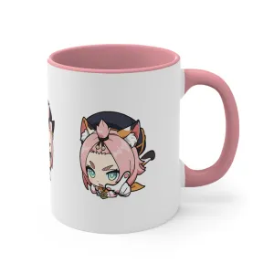 Diona Genshin Impact Accent Coffee Mug, 11oz Cups Mugs Cup Gift For Gamer Gifts Game Anime Fanart Fan Birthday Valentine's Christmas