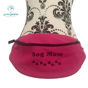 Dog Walking - Dog Mum Mini Paws Belt Bag / 2 Zip Bumbag