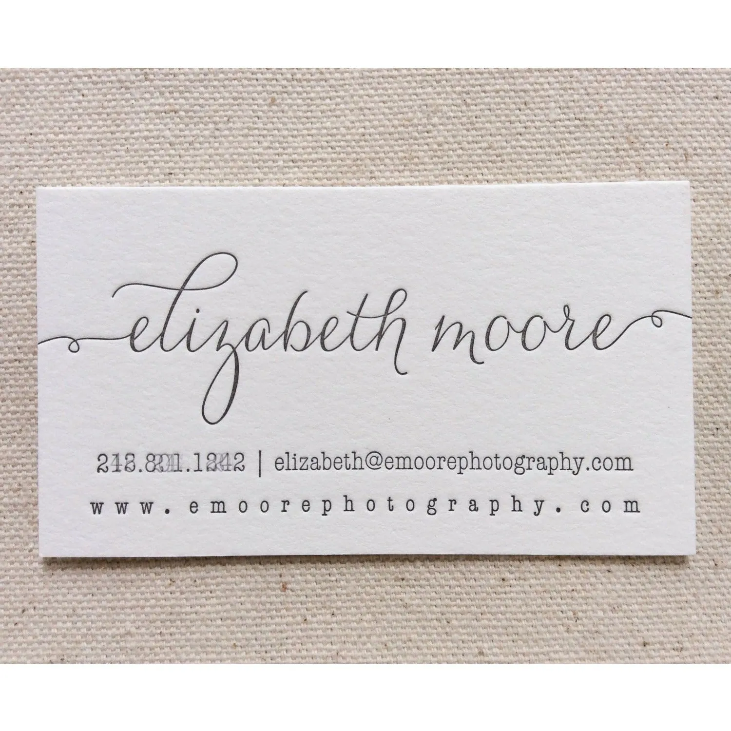 Elizabeth - Letterpress Business Cards