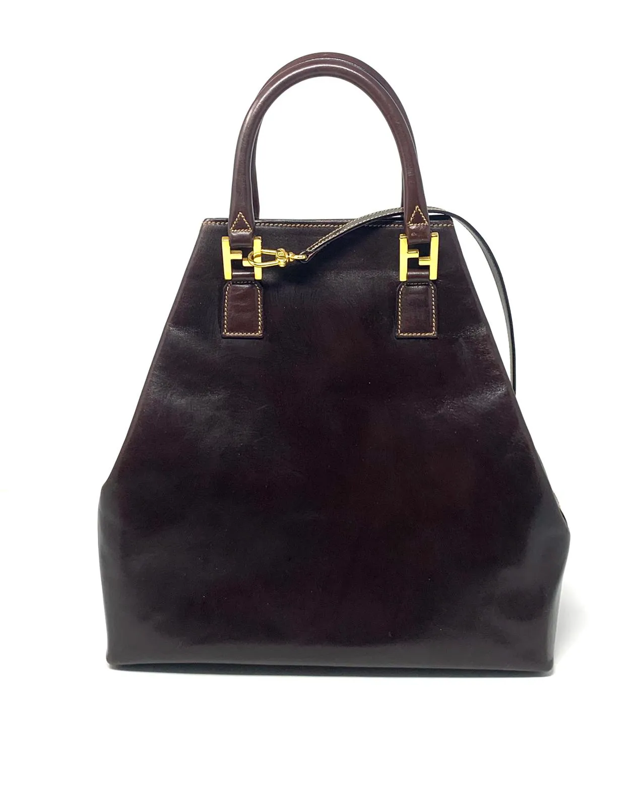 Fendi Vintage Brown Leather Bag